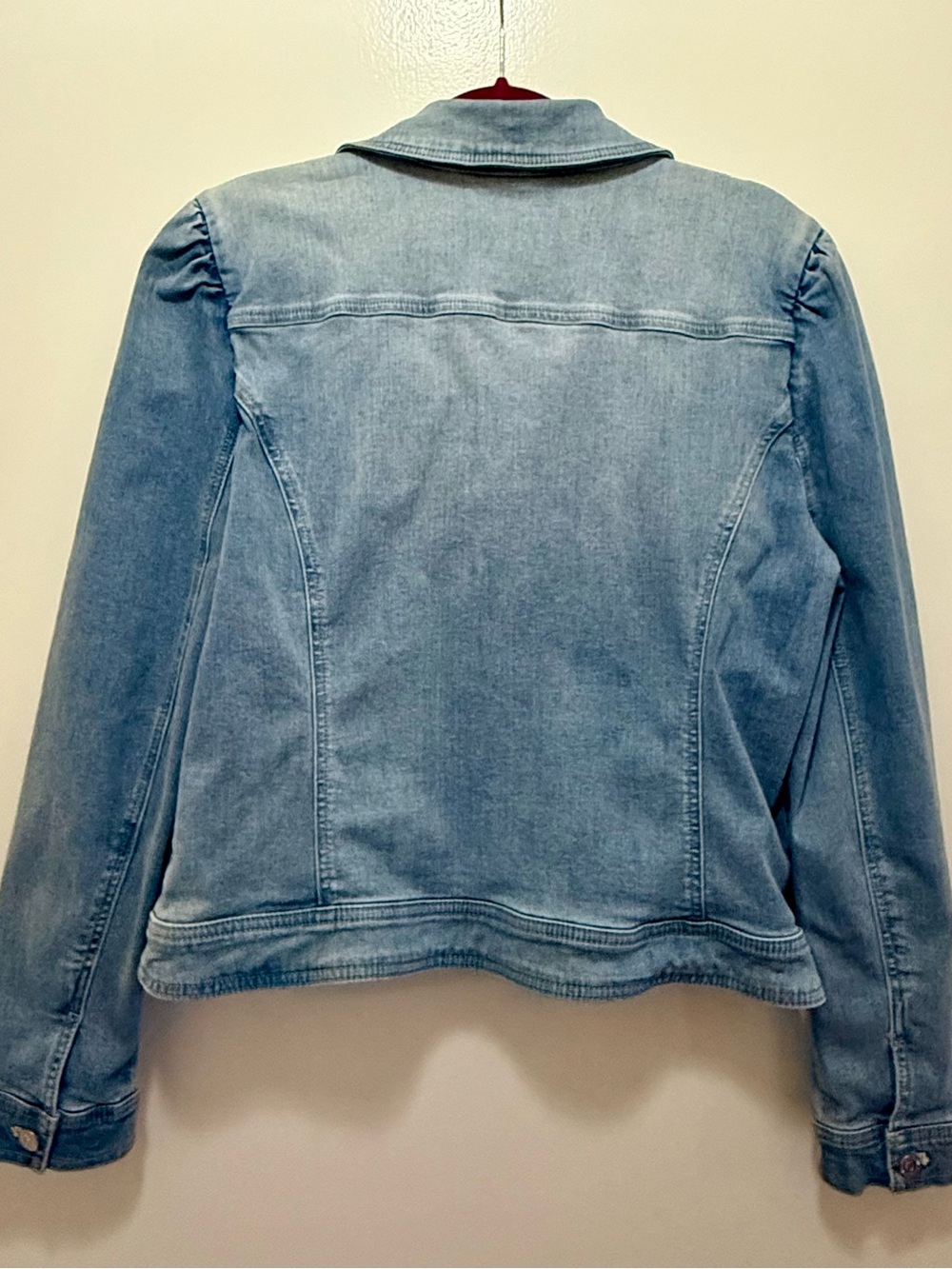 White House Black Market Denim Jacket Large - Picture 3 of 5
